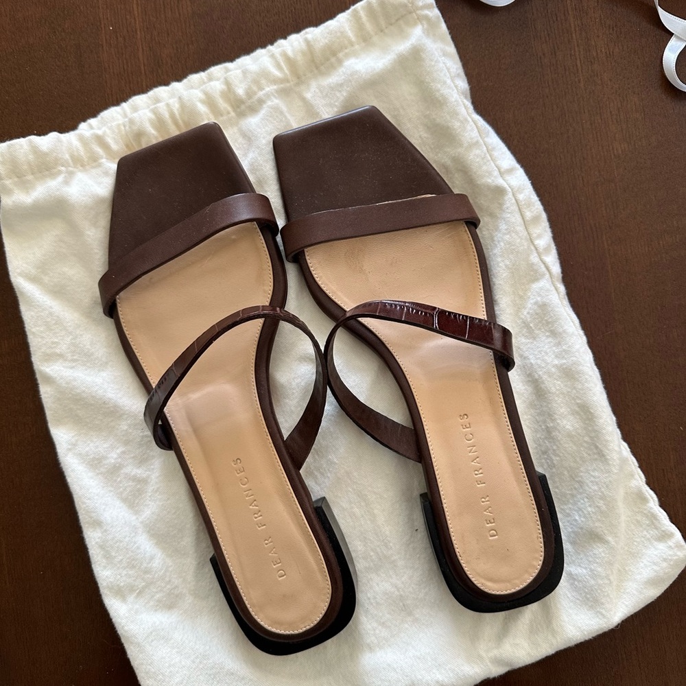 Dear Frances brown sandals